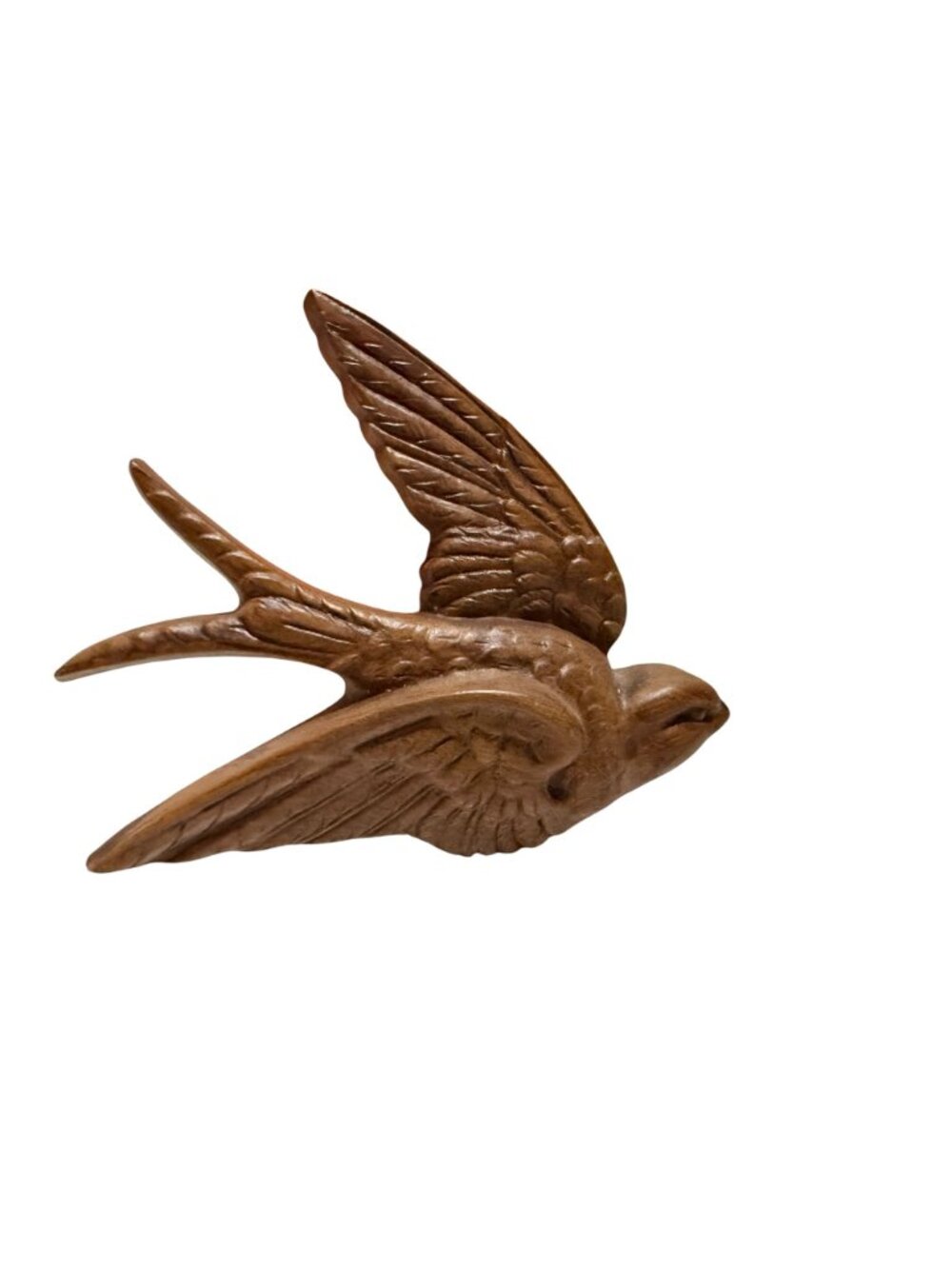 Vintage 1983 MCM Burwood Flying Bird Brown Plastic Wall Decor Set of 3 - Picture 3 of 14
